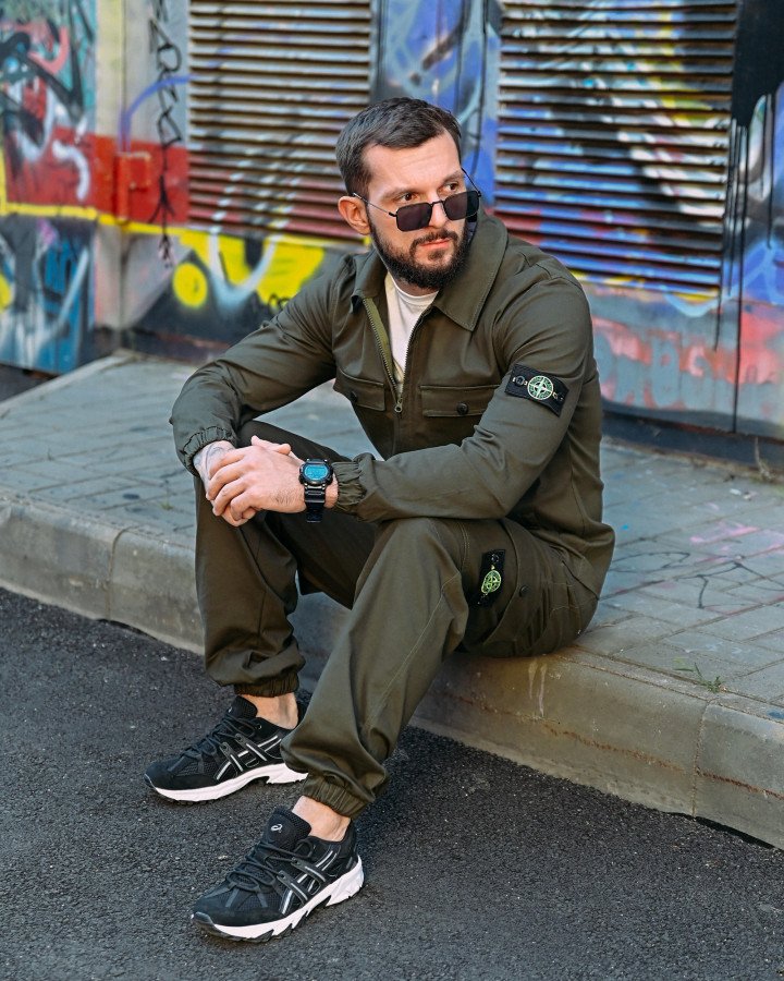 Костюм Stone island haki РА5073 - фото 7