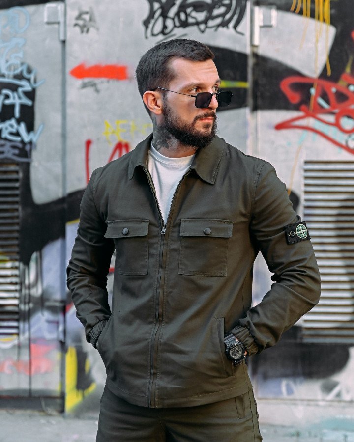 Костюм Stone island haki РА5073 - фото 8