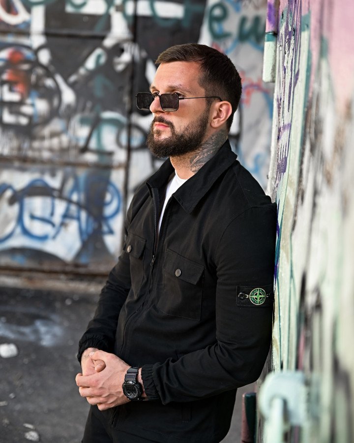Костюм Stone island black РА5072 - фото 9