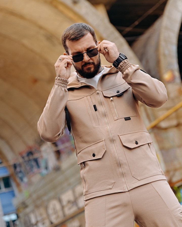 Спортивний Костюм Stone Island беж 4 ДЛ6301 - фото 4