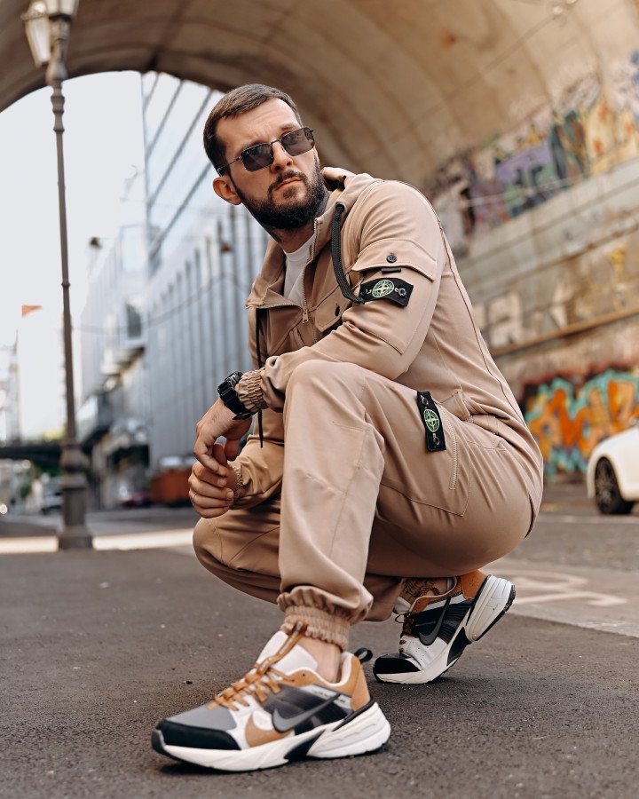 Спортивний Костюм Stone Island беж 4 ДЛ6301 - фото 5