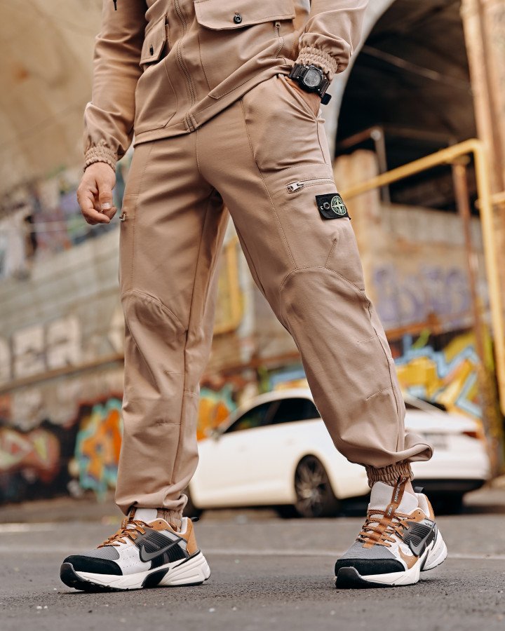 Спортивний Костюм Stone Island беж 4 ДЛ6301 - фото 6