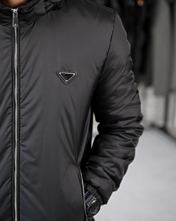 Демісезонна куртка calipso black РП7446 - фото 4