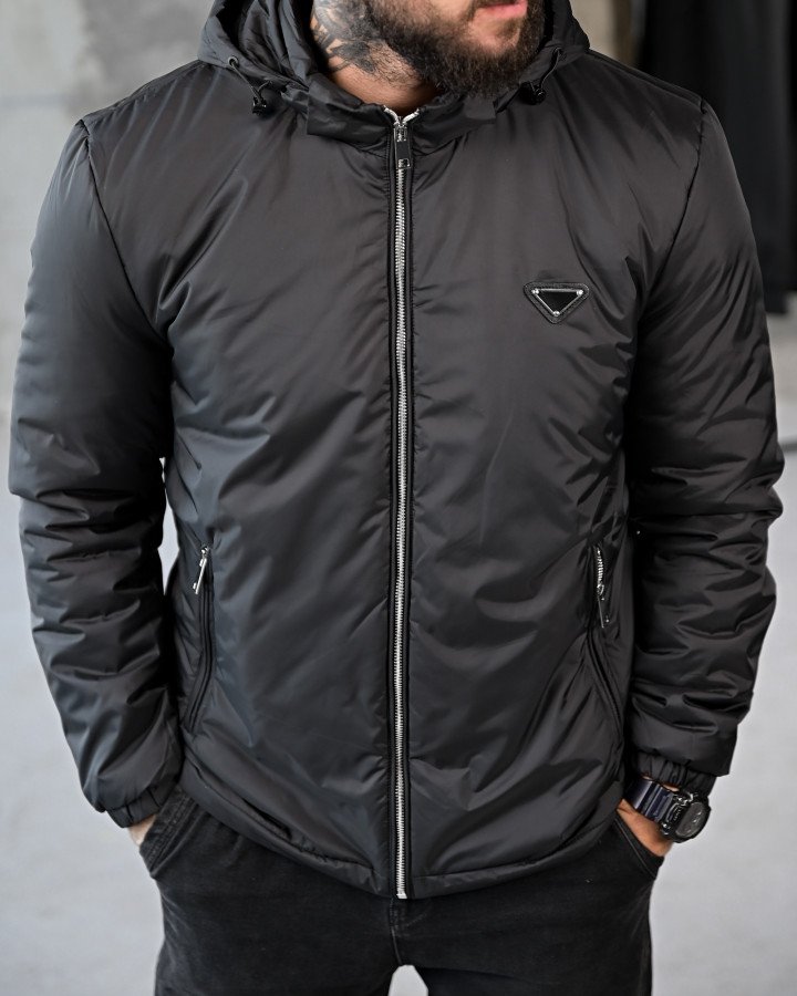 Демісезонна куртка calipso black РП7446 - фото 8
