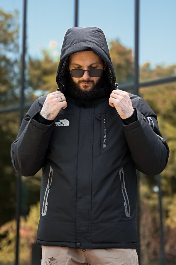 Чоловіча куртка The North Face black з підкладкою OMNI-HEAT ПП7850 - фото 2