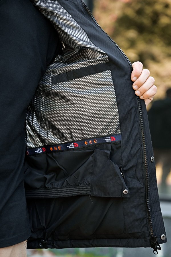 Чоловіча куртка The North Face black з підкладкою OMNI-HEAT ПП7850 - фото 8