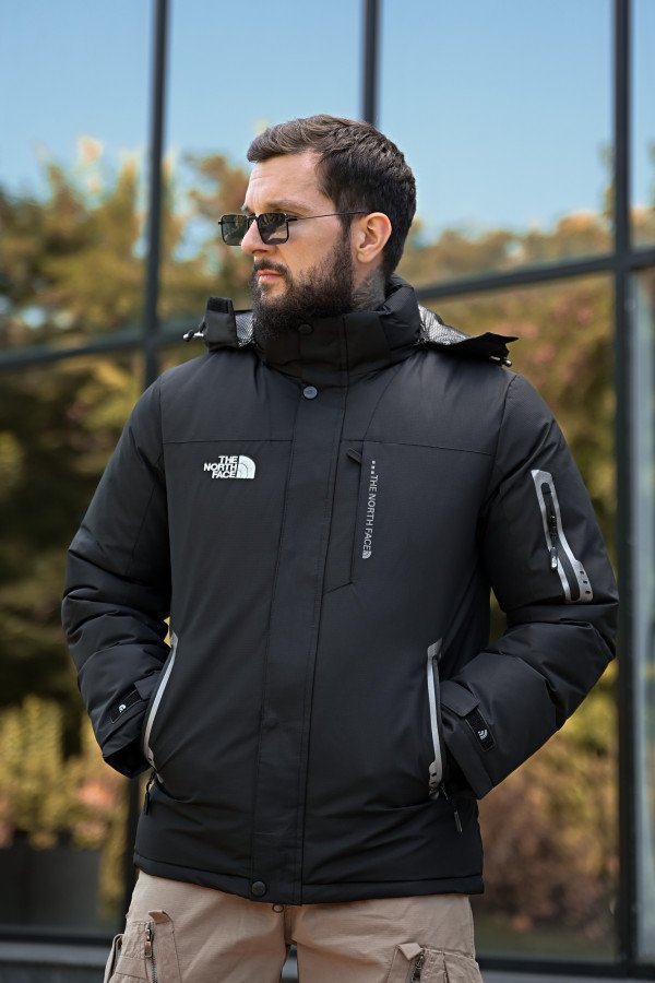 Чоловіча куртка The North Face black з підкладкою OMNI-HEAT ПП7850 - фото 10