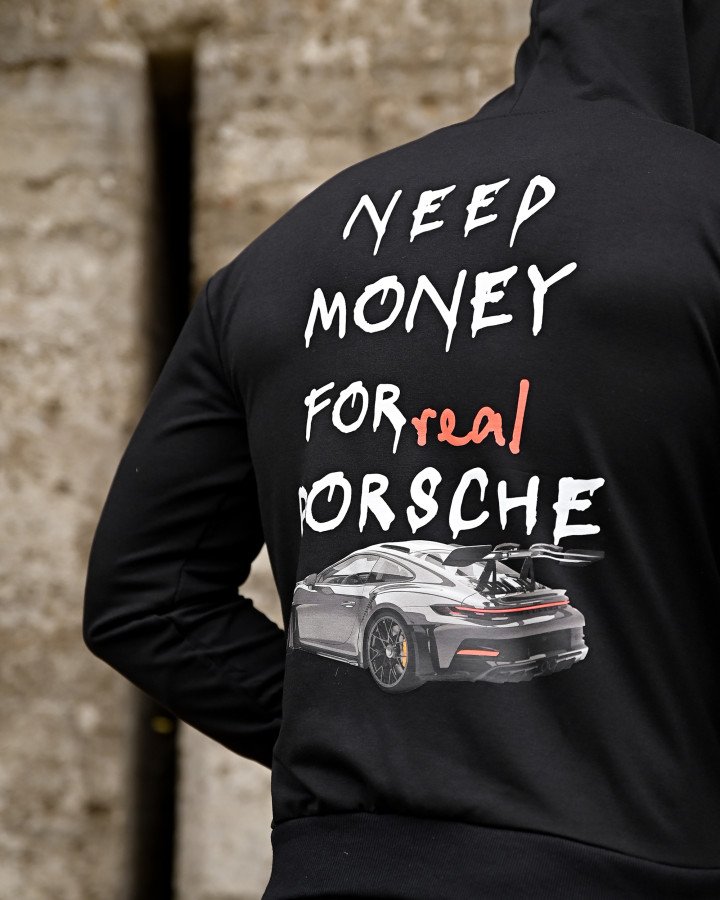 Худі Real Porsche black ПП7994 - фото 4