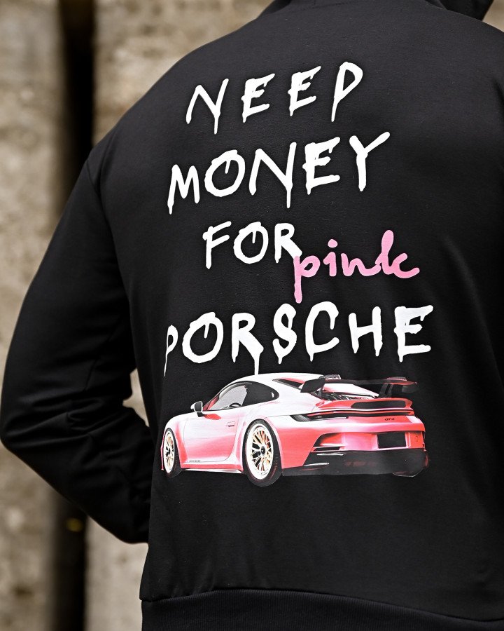 Худі Pink Porsche black ПП7992 - фото 5