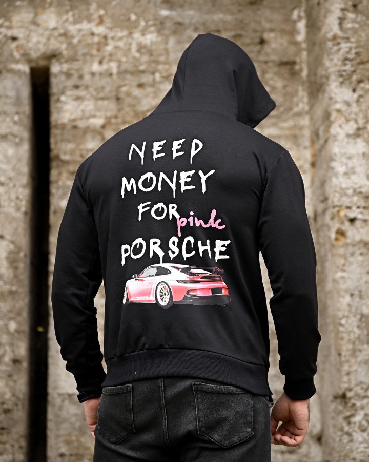 Худі Pink Porsche black ПП7992