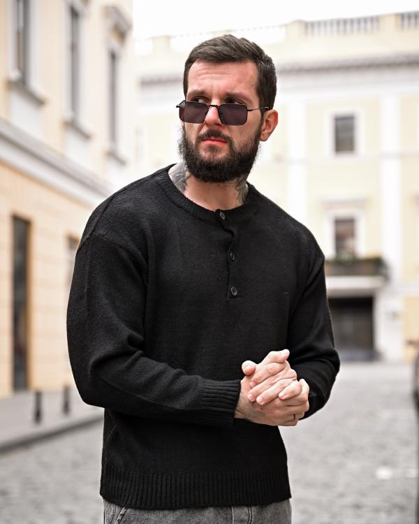 Чоловічий светр ALONSO чорний ПП8132 - 8