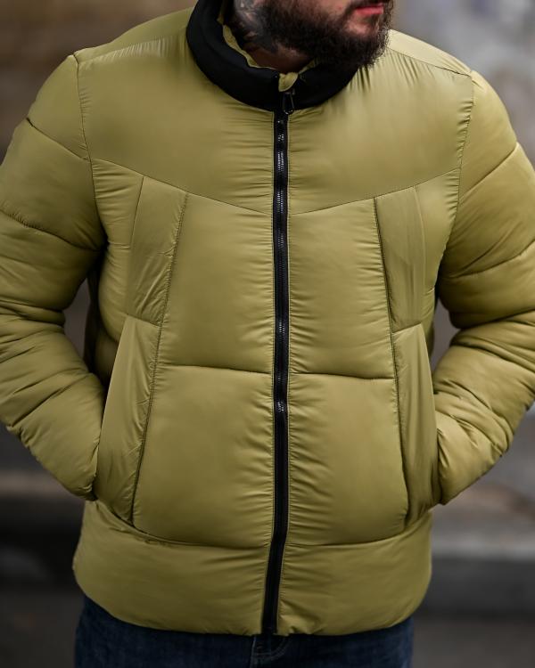 Чоловіча зимова куртка tetrapack олива ПП8136 - 7