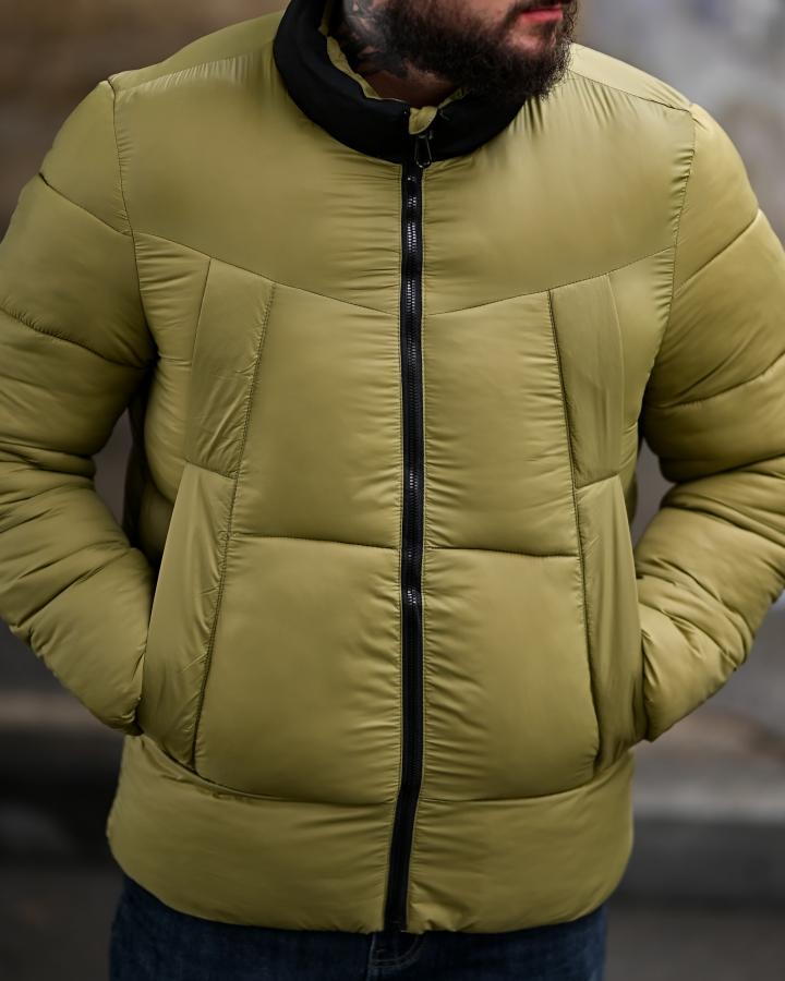 Чоловіча зимова куртка tetrapack олива ПП8136 - фото 6