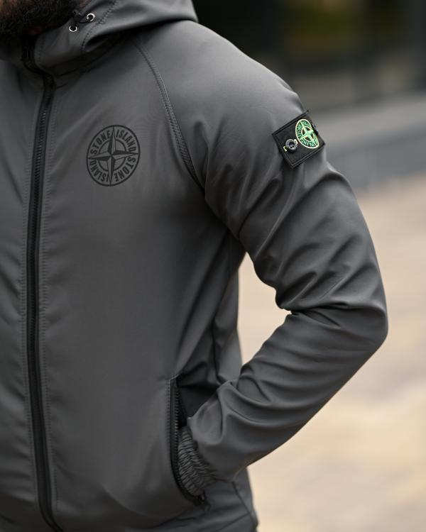 Зимовий костюм Stone island grot grey 4  ВТ68057 - 6