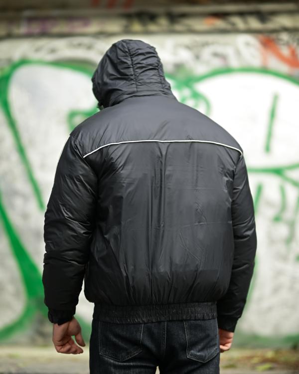 Чоловіча зимова куртка Line black ПП8095 - 5