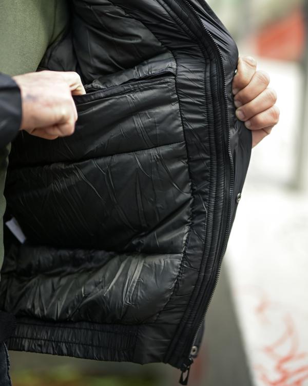 Чоловіча зимова куртка Line black ПП8095 - 9