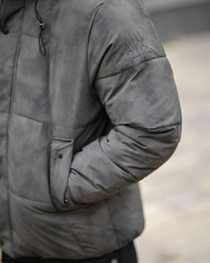 Зимня чоловіча курточка Arma grey ВТ6910 - фото 6