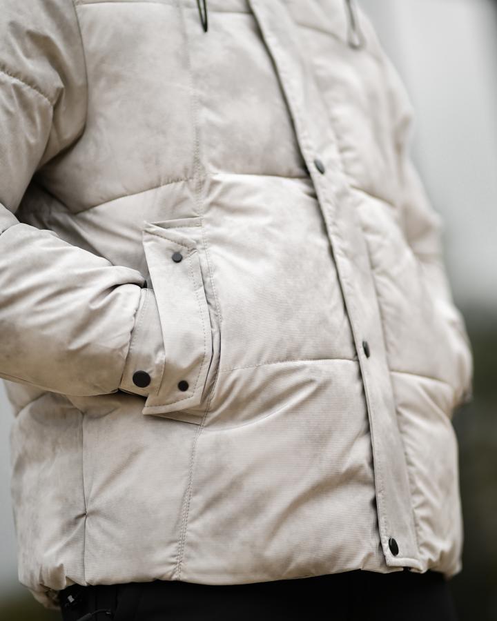Зимня чоловіча курточка arma white ТР6406 - фото 8