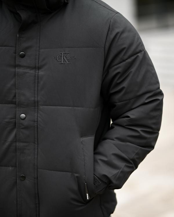 Зимова чоловіча куртка CK black ВТ6907 - 5