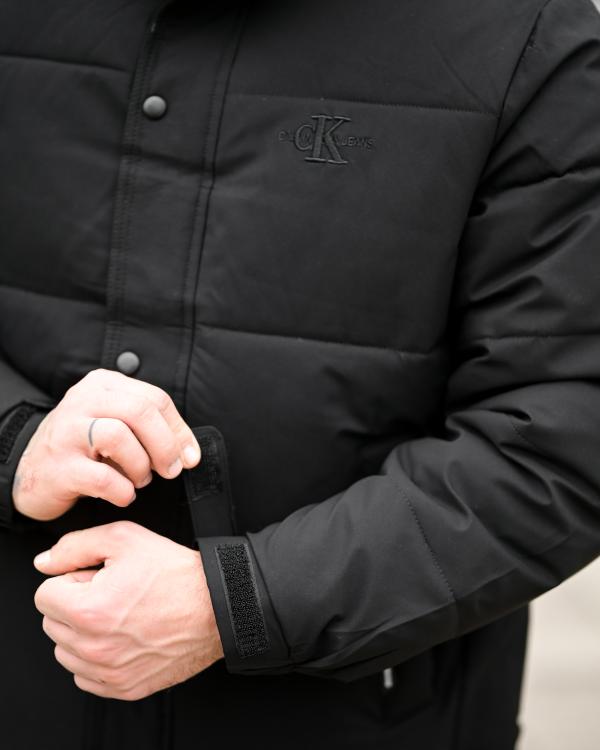 Зимова чоловіча куртка CK black ВТ6907 - 7