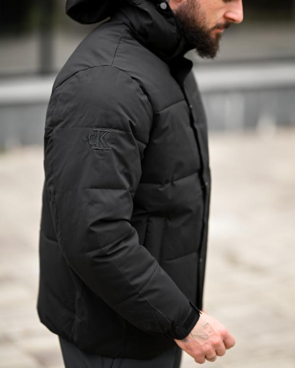 Зимова чоловіча куртка CK black ВТ6907 - 8