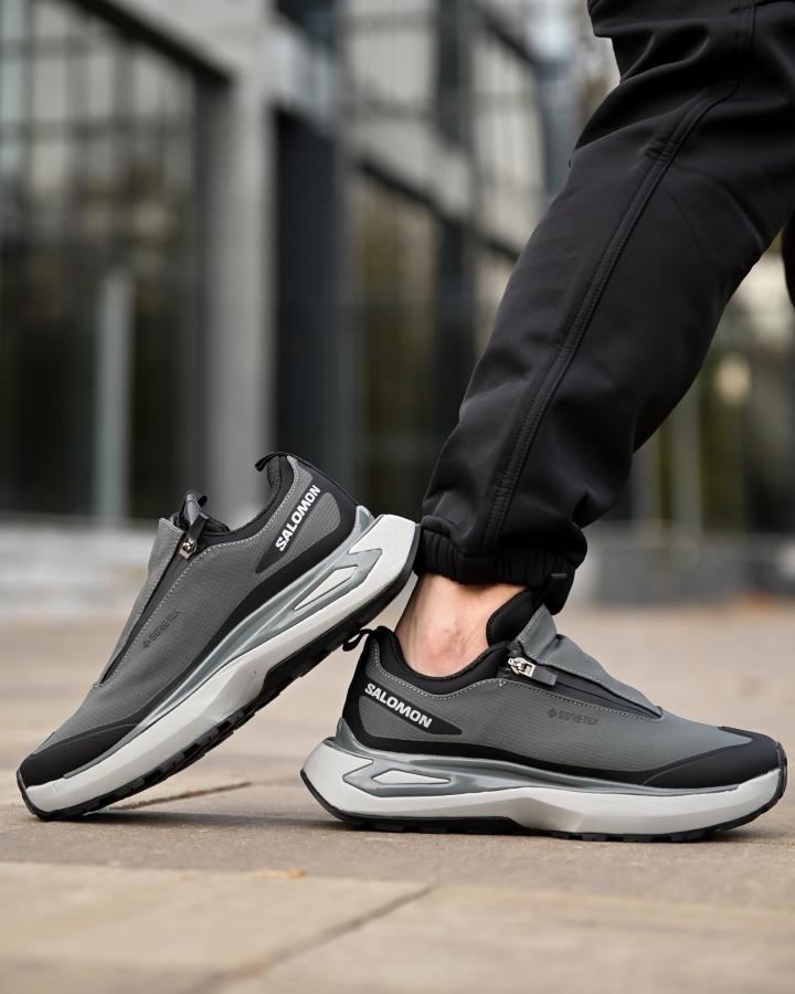 Зимові термо кросівки Salomon grey   4 ТР6429 - фото 3