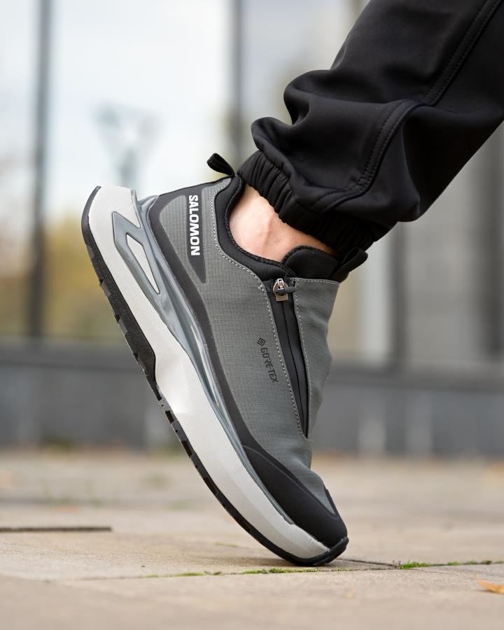 Зимові термо кросівки Salomon grey   4 ТР6429 - фото 9