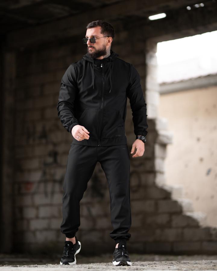 Зимовий чоловічий спортивний костюм STABITEX black ТР6476