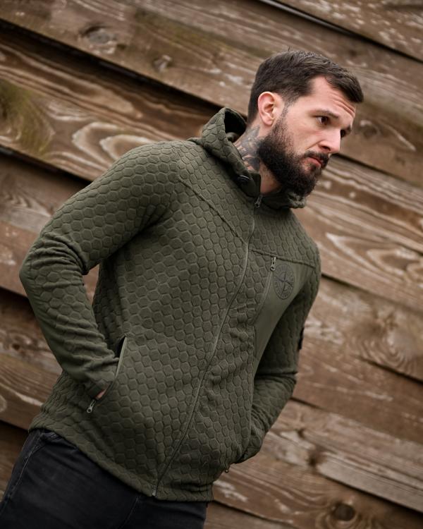 Флісова кофта STONE green ПП8056 - 3
