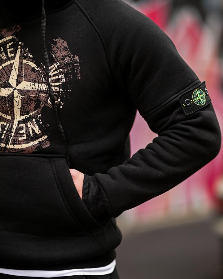Зимовий спортивний костюм Stone Island gerona black ТР6537 - фото 8