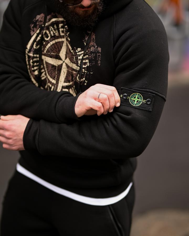 Зимовий спортивний костюм Stone Island gerona black ТР6537 - фото 9