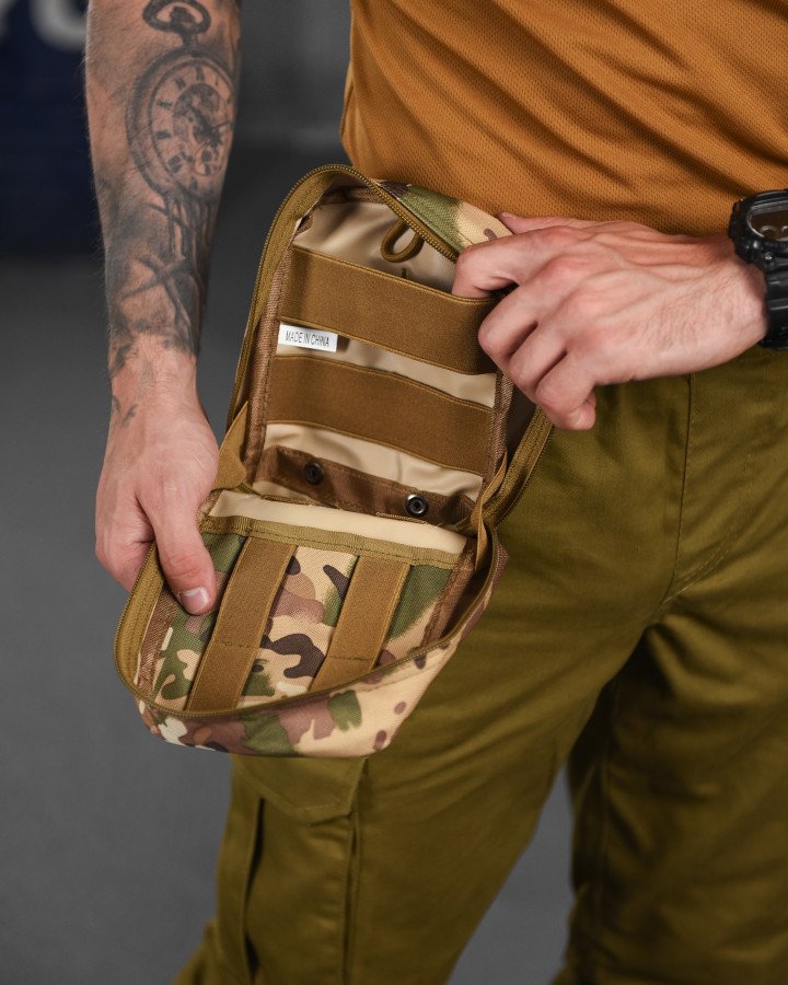 Silver knight мультикам сумка для аптечки Cordura MOLLE подсумок аптечка тактическая медицинская сумка полевой