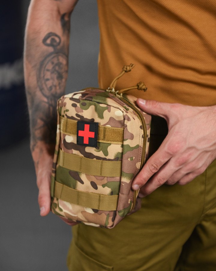 Silver knight мультикам сумка для аптечки Cordura MOLLE подсумок аптечка тактическая медицинская сумка полевой