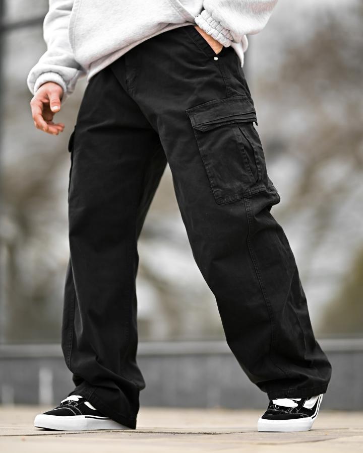 Карго штани Oversize (Black) чорні ВТ5300 - фото 2