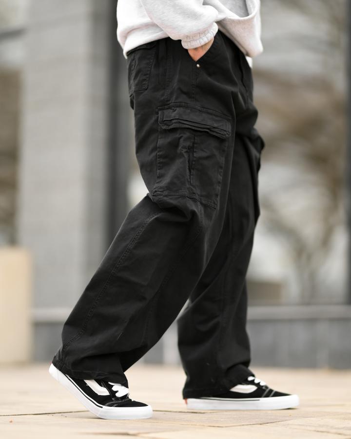 Карго штани Oversize (Black) чорні ВТ5300 - фото 4