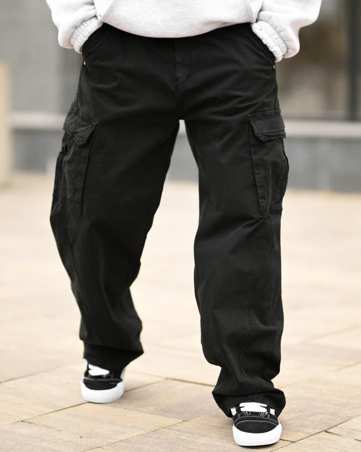Карго штани Oversize (Black) чорні ВТ5300 - фото 6