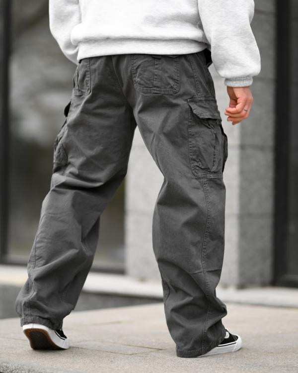 Карго штани Oversize сірі з поясом ВТ5295 - 6