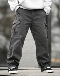 Карго штани Oversize сірі з поясом ВТ5295