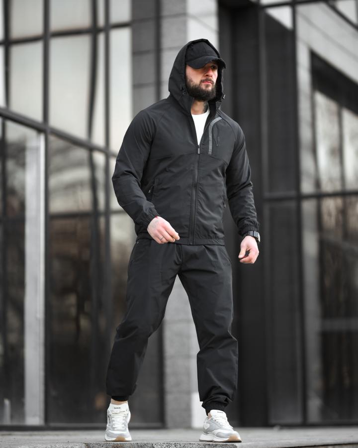 Чоловічий спортивний костюм steller black ТР6791 - фото 3