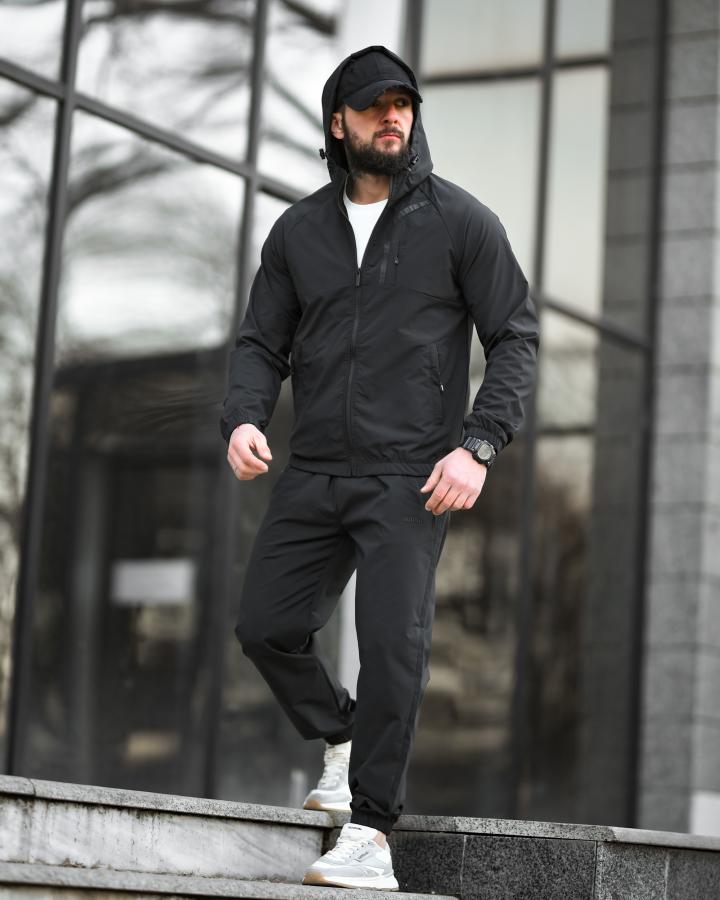 Чоловічий спортивний костюм steller black ТР6791 - фото 4