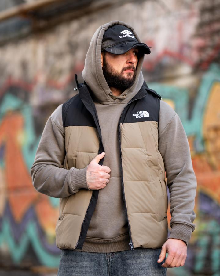 Чоловіча жилетка TNF beg ТР6808 - фото 2