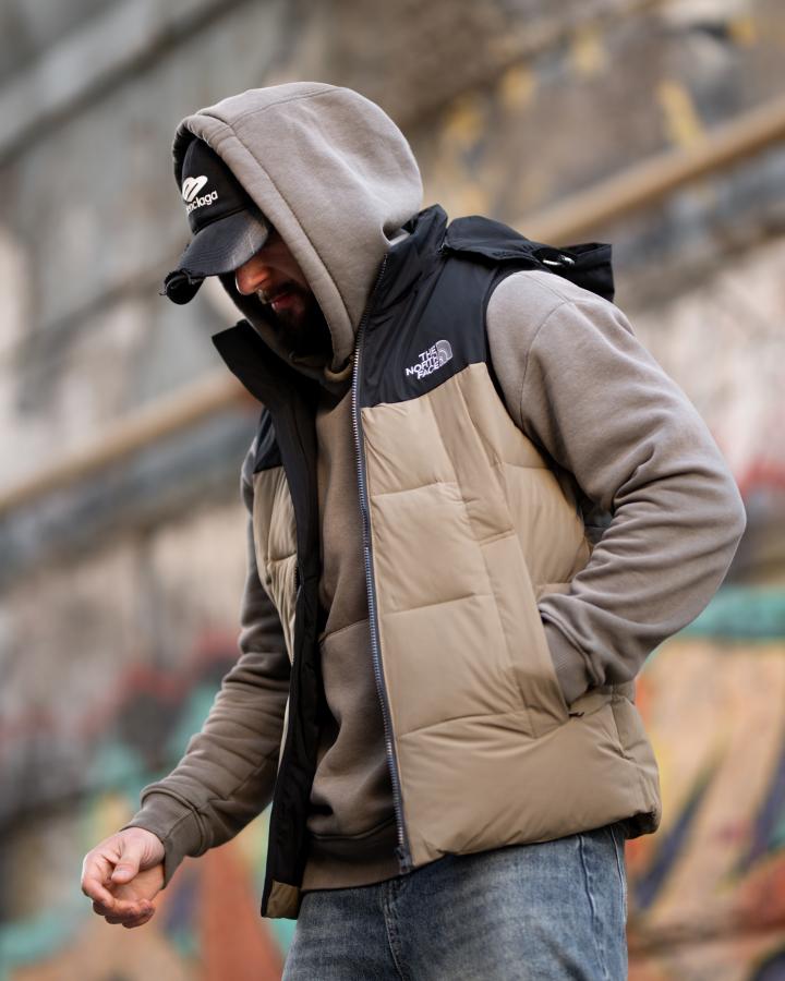 Чоловіча жилетка TNF beg ТР6808 - фото 3