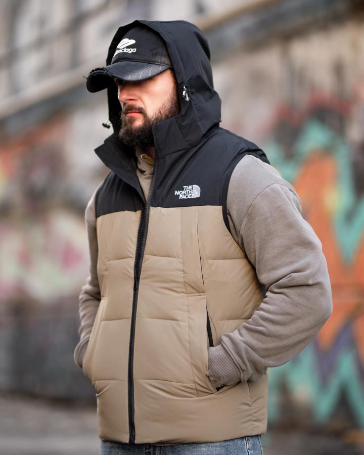 Чоловіча жилетка TNF beg ТР6808 - фото 4