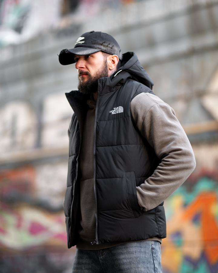 Чоловіча безрукавка TNF total black ТР6808 - фото 2