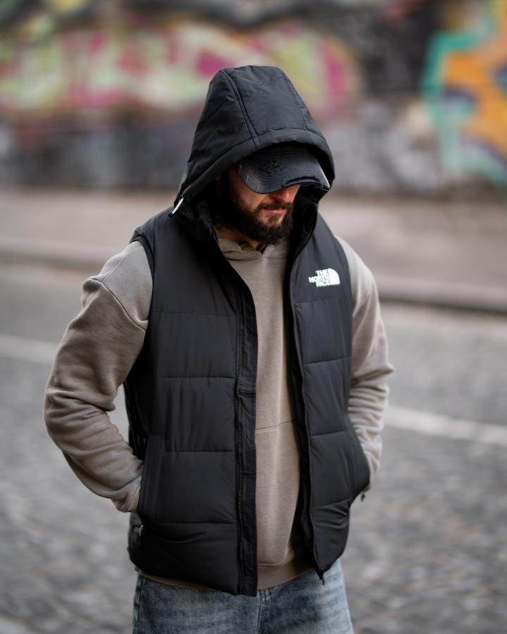 Чоловіча безрукавка TNF total black ТР6808 - фото 7