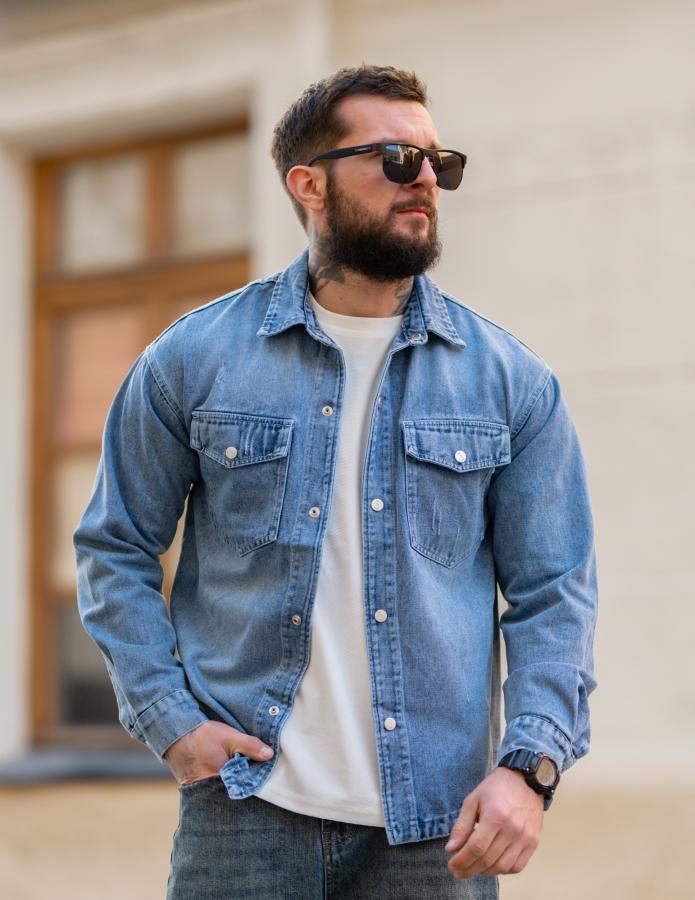 Сорочка джинсова jeans ТР6804 - фото 2