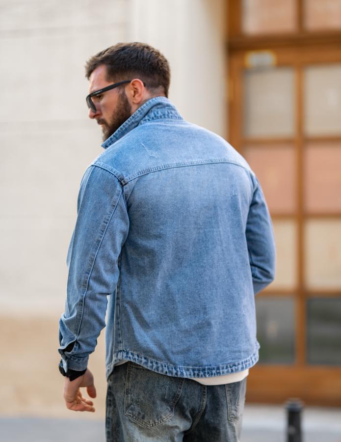 Сорочка джинсова jeans ТР6804 - фото 4