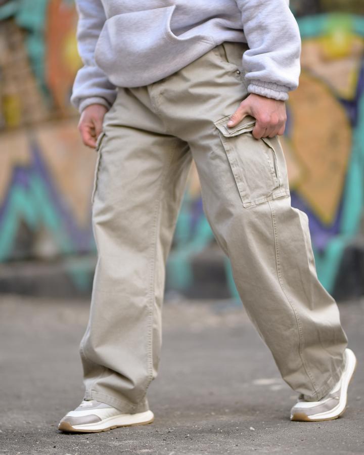 Карго штани Oversize grey ВТ5297 - фото 2