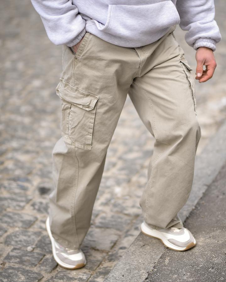 Карго штани Oversize grey ВТ5297 - фото 4
