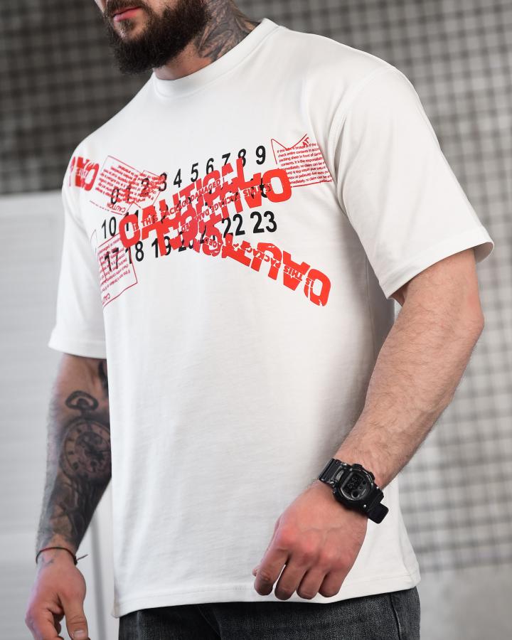 Футболка oversize Maison Margiela N.6 white ТР6885 - фото 2